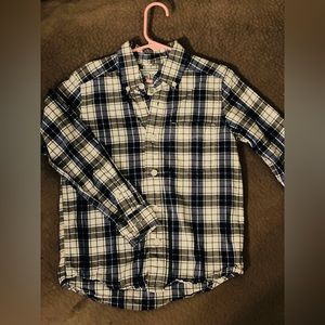 Blue Flannel Dress up Button Down